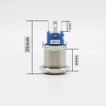Comutator / Intrerupator metalic auto - ON si OFF, iluminat cu led galben, tip III Comutator / Intrerupator metalic auto - ON si OFF, iluminat cu led galben, tip III